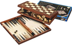 Afbeelding van het spel Schaak/Dam/Backgammon Cassette - 40 mm