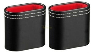 Backgammon Kunstlederen Dobbelbeker 2 stuks