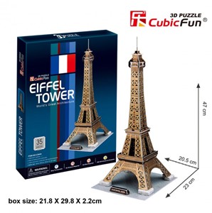 Thumbnail van een extra afbeelding van het spel 3D Puzzel - Eiffeltoren (35 stukjes)