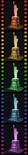 3D Puzzel - Statue of Liberty - Night Edition (108 stukjes)-3