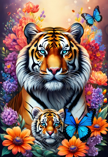 Tigers - Maternal Love Collection Puzzel (1000 stukjes)-2