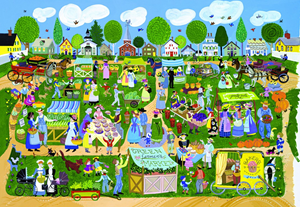Afbeelding van het spelletje Farmer's Market Puzzel (1000 stukjes)