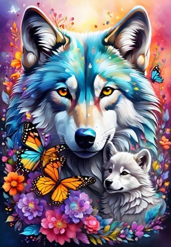 Wolves - Maternal Love Collection Puzzel (1000 stukjes)-2