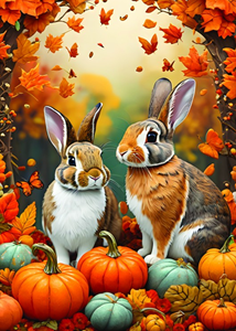 Afbeelding van het spelletje Autumn Bunnies Puzzel (500 stukjes)