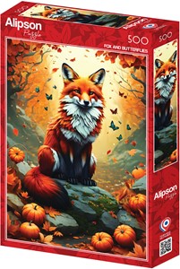 Afbeelding van het spelletje Fox and Butterflies Puzzel (500 stukjes)