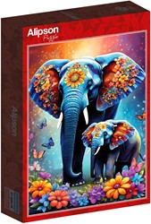 Elephants - Maternal Love Collection Puzzel (1000 stukjes)