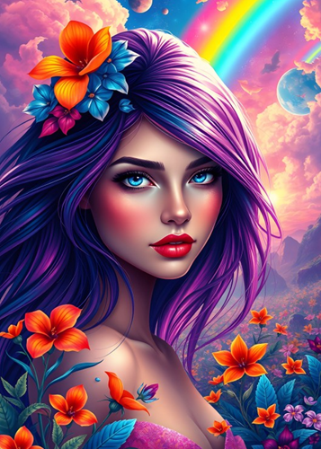 Rainbow Girl Puzzel (500 stukjes)-2