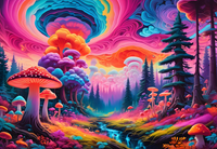 Mushroom Forest Puzzel (1000 stukjes)-2