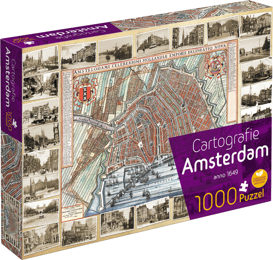 Cartografie Amsterdam (1000 stukjes) - kopen bij Spellenrijk.nl