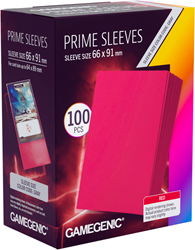 Prime Sleeves 66x91mm Rood (100 stuks) - Boxed