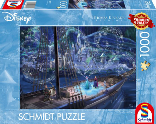 Thomas Kinkade - Disney Frozen - Liefde en Magie Puzzel (1000 stukjes)