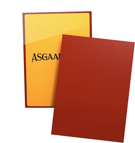 Asgaardian Standard (66,2x91,5mm) 100 Sleeves - Fiery Red-2