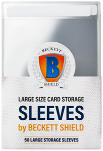 Afbeelding van het spelletje Beckett Shield - Large Storage Card Sleeves (50 stuks)
