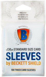 Afbeelding van het spelletje Beckett Shield - Thick Storage Card Sleeves (100 stuks)