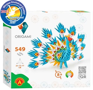 Afbeelding van het spelletje Origami 3D - Peacock (549 stukjes)