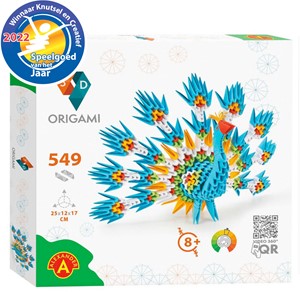 Afbeelding van het spel Origami 3D - Peacock (549 stukjes)