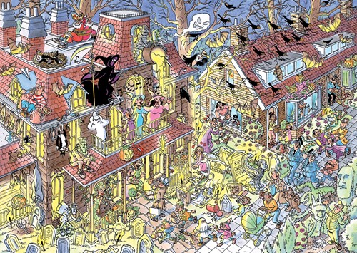 Jan van Haasteren - Trick or Treat Puzzel (500 stukjes)-2