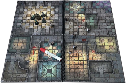 Dungeon Books of Battle Mats - 2 Book Set-2