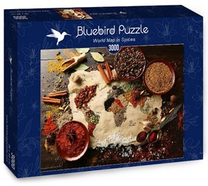 Afbeelding van het spel World Map in Spices Puzzel (3000 stukjes)