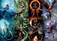 Anne Stokes - Elemental Magic Puzzel (1000 stukjes)-2