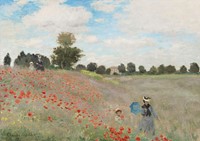 Claude Monet - Poppy Field Puzzel (1000 stukjes)-2