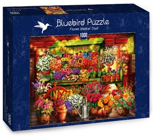 Afbeelding van het spel Flower Market Stall Puzzel (1000 stukjes)
