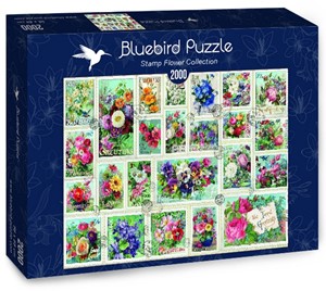 Afbeelding van het spel Stamp Flower Collection Puzzel (2000 stukjes)