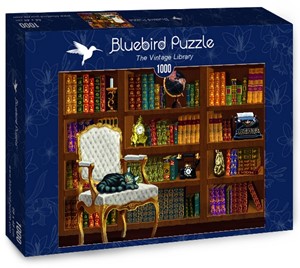 Thumbnail van een extra afbeelding van het spel The Vintage Library Puzzel (1000 stukjes)