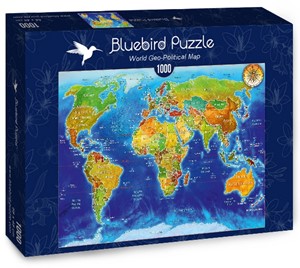 Afbeelding van het spelletje World Geo-Political Map Puzzel (1000 stukjes)