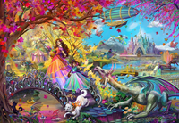 Autumn Festival at the Castle Puzzel (1000 stukjes)-2