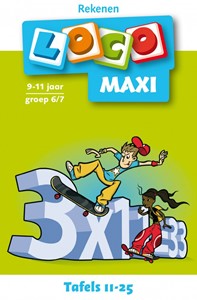 Afbeelding van het spelletje Loco Maxi Boekje - Tafels 11-25