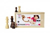 Schaakstukken Hout in Kist