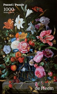 Afbeelding van het spelletje Vaas met Bloemen - Jan de Heem Puzzel (1000 stukjes)