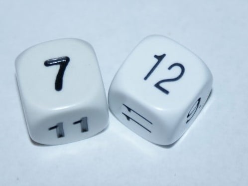 Reken Dobbelsteen 7-12 (10 stuks)
