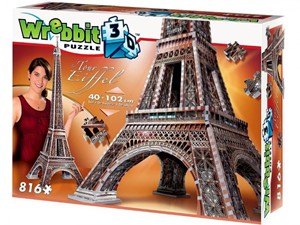 Wrebbit 3D Puzzel Eiffeltoren 816 stukjes