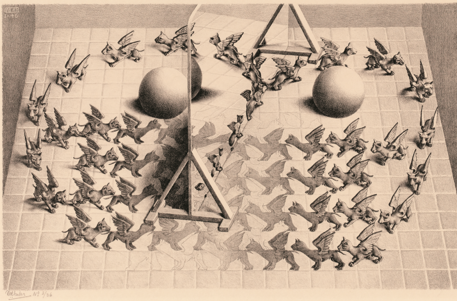 Toverspiegel - M.C. Escher Puzzel stukjes) - kopen bij Spellenrijk.nl
