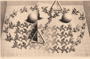 Afbeelding van het spelletje Toverspiegel - M.C. Escher Puzzel (1000 stukjes)
