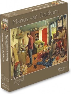 Afbeelding van het spel Marius van Dokkum - Mannenhuishouding Puzzel (1000 stukjes)