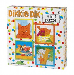 Dikkie Dik 4 in 1 Puzzel