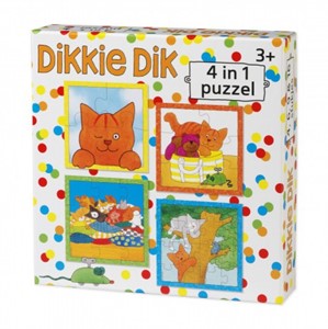 Afbeelding van het spel Dikkie Dik 4 in 1 Puzzel