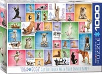 Yoga Dogs Puzzel (1000 stuks)