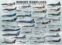 Modern Warplanes Puzzel (1000 stukjes)-2
