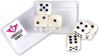 Dobbelstenen - Ivoor (6 stuks)