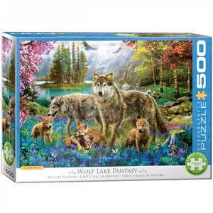 Afbeelding van het spelletje Wolf Lake Fantasy Puzzel (500 XL stukjes)