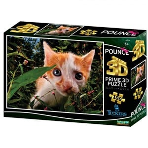 Afbeelding van het spel 3D Image Puzzel - Pounce (100 stukjes)