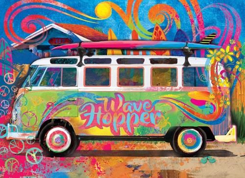 VW Bus Wave Hopper - Tin Box Puzzel (550 stukjes)-2