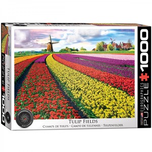 Afbeelding van het spelletje Tulip Fields Netherlands Puzzel (1000 stukjes)