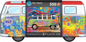 Afbeelding van het spelletje VW Bus Wave Hopper - Tin Box Puzzel (550 stukjes)