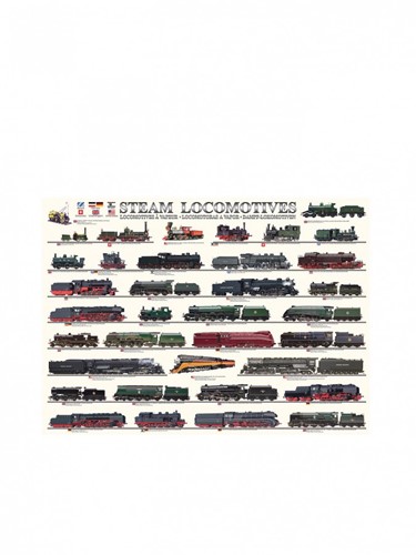 Steam Locomotives Puzzel (1000 stukjes)-2