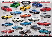 American Muscle Car Evolution Puzzel (1000 stukjes)-2